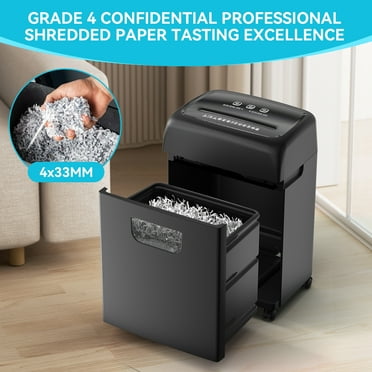 Trilenars Cut Paper Shredder Quick Cutting Security Paper Shredder Large Capacity 5.28 Gal Paper Shredder For Office Study Room