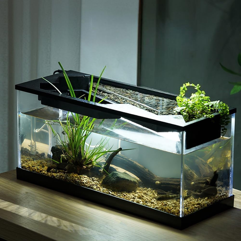 Trilenars Fish Tanks with Pump High Transparency Acrylic Rectangular ...