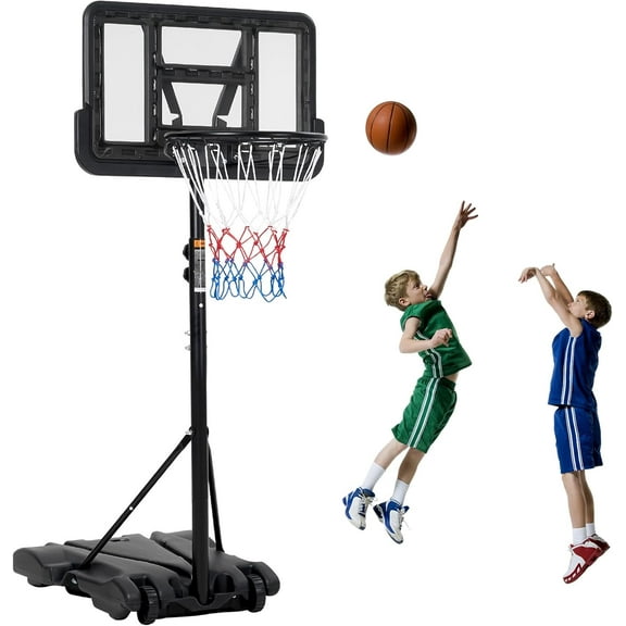 Trilenars Indoor Outdoor Portable Basketball Hoop Adjustable,