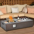 Trilenars Outdoor Propane Fire Pit Table, 50000BTU Fire Table with