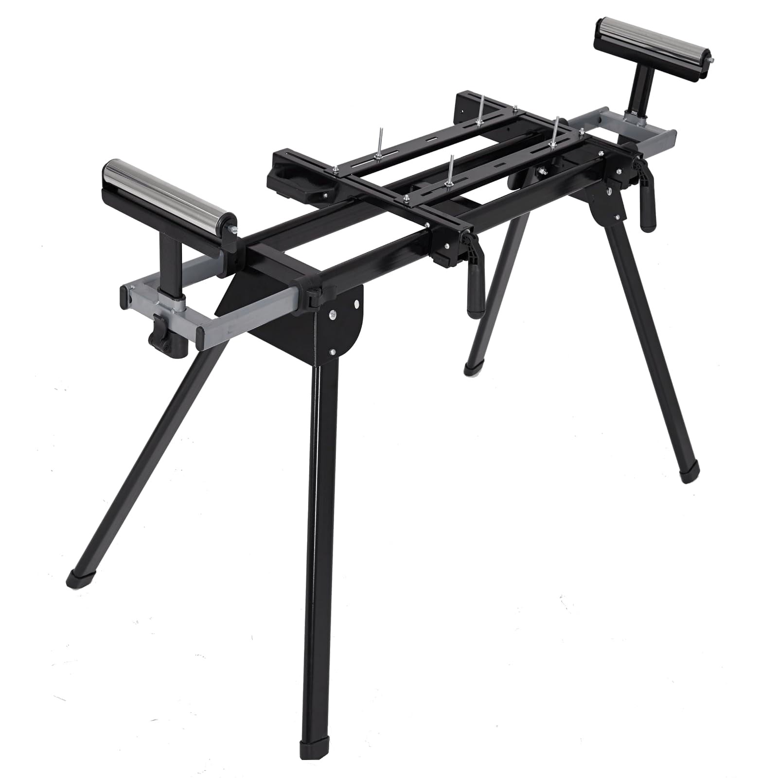 Trilenars Portable Miter Saw Stand, Folding, Universal Saw Stand,Adjustable Stand Miter Saw Table, Stainless Steel, Compatible with Most Table Saws