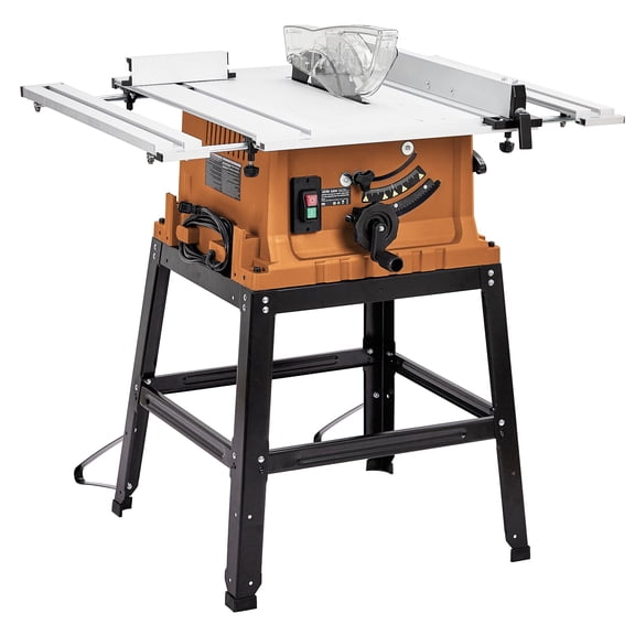 Trilenars Table Saw,Multifunctional Saw With Stand & Push Stick,Adjustable Blade Height for Woodworking