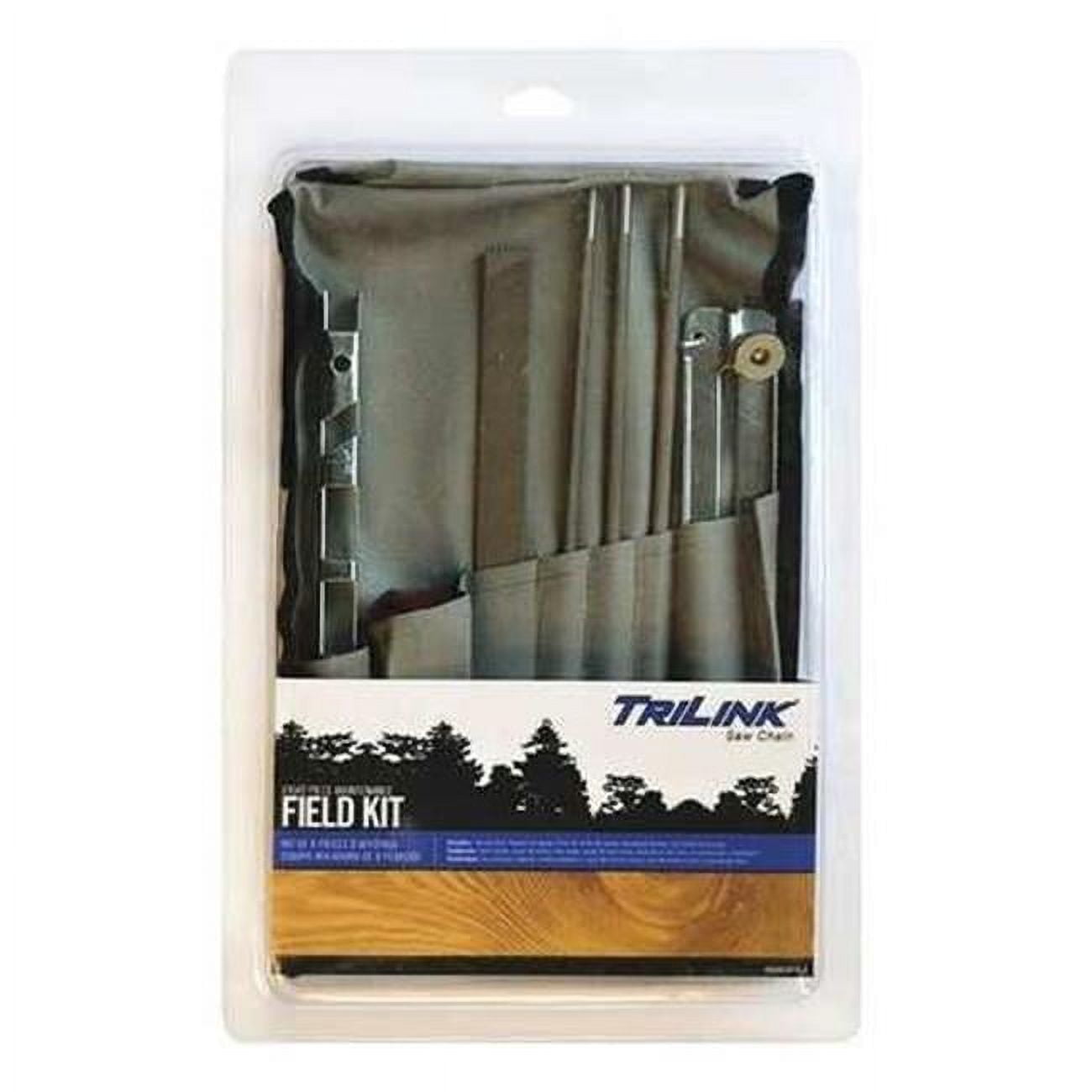 Trilink Saw Chain 8 Piece Chainsaw Blade Sharpening Field Kit with Carry Case; Condition: New