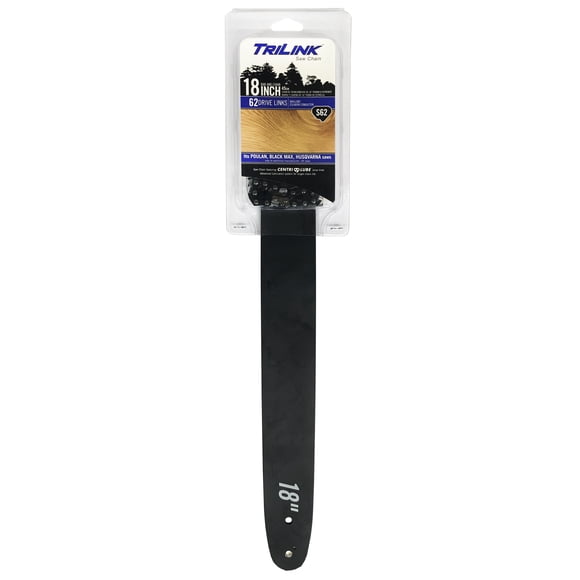 Trilink Saw Chain S62 - 18" Guide Bar/Chain Combo Replacement for Chainsaw; 62 DL`; Condition: New