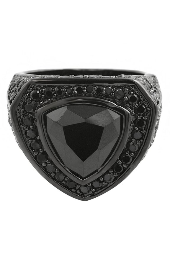 Trillion Black CZ Micro Pave Custom Hip Hop Ring