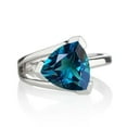 thumbnail image 1 of Trillion London Blue Topaz Ring In 925 Sterling Silver Ring Handmade Designer Band Ring November Birthstone Topaz Gemstone Ring Elegant Wedding Promise Gift For Her, 1 of 2