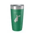 thumbnail image 1 of Trillium Lake Map Tumbler Travel Mug Insulated Laser Engraved Coffee Cup Oregon 20 oz Green, 1 of 1