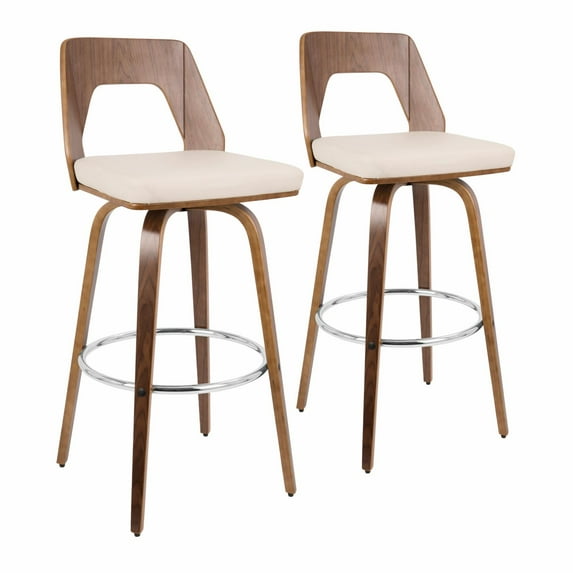 Trilogy 30" Fixed Height Bar Stool, Bar Chairs, Swivel Bar Stools, Bar Stools Set of 2