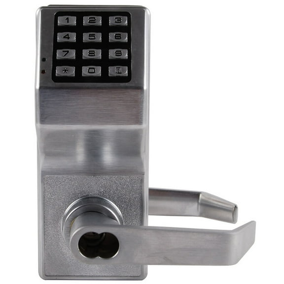Electronic Lock,Satin Chrome,12 Button DL5200IC US26D
