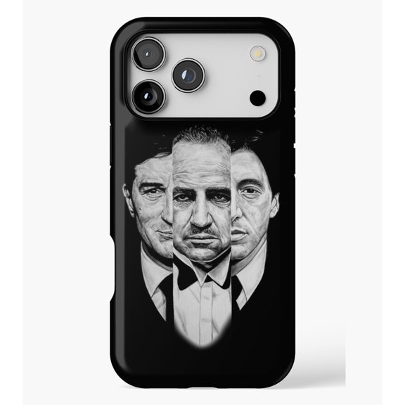 Trilogy - Godfather M1489, Protective Case for iPhone 17 16 15 14 13 12 11 Pro Max – Modern Unisex Style