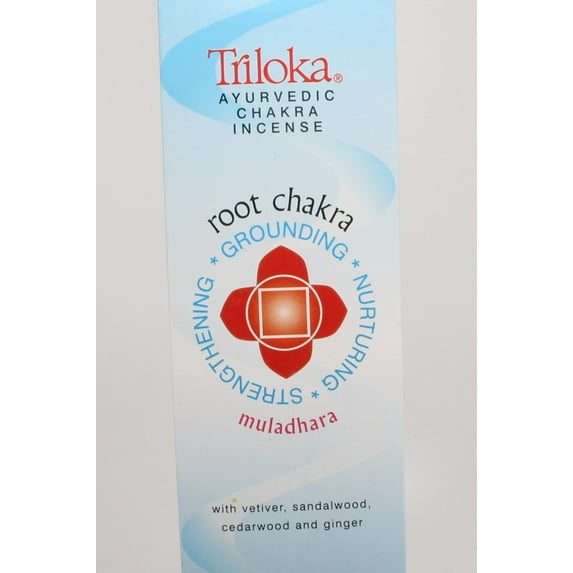 Triloka Ayurvedic Chakra Incense Sticks, 10 sticks, Root Chakra Muladhara
