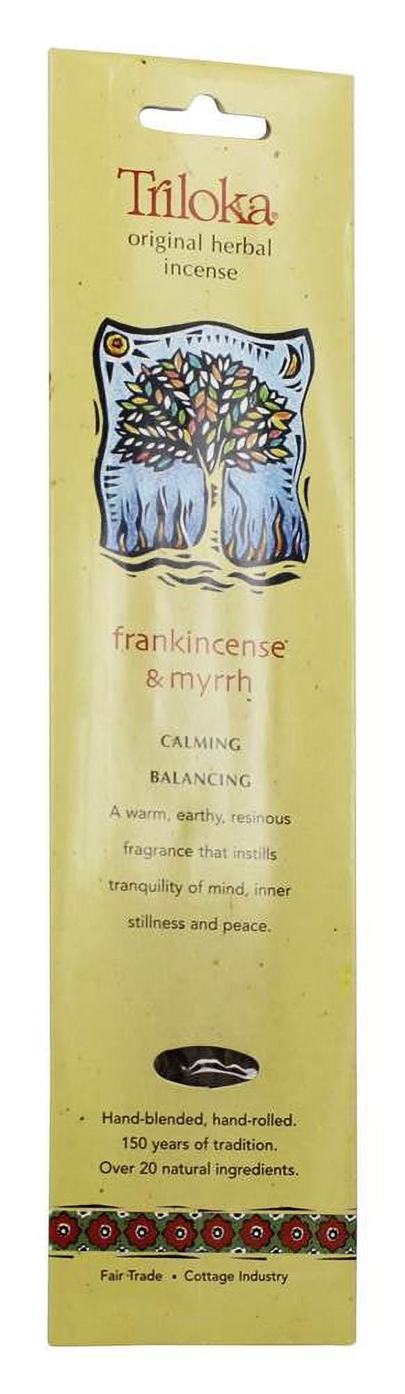 Triloka - Original Herbal Incense Frankincense & Myrrh - 10 Stick(s)