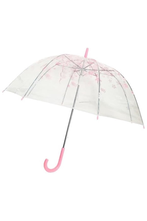 Trim Clear Umbrella, Pink