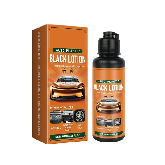 Trim Coat Restoration Kit,Auto Plastic Black Lotion,1PC Car Beauty Repair Restoration And Shiny Care Plastic Refurbishment Agent Fading Protection For Dashboards Tires,100ml.(1PC)
