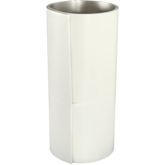 Amerimax 6912457 Trim Coil, 50 ft L, 0.018 Gauge, Aluminum, Lomar White
