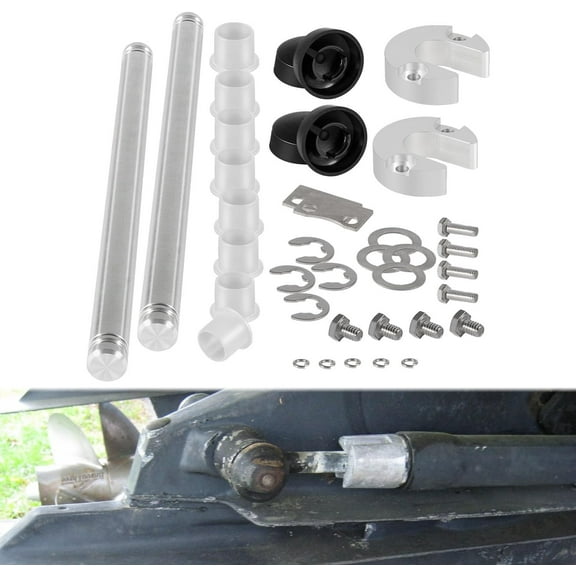 Trim Cylinder Hardware Kit 9B-116B with Anchor Pin, Caps, Bushings, E-Rings, and Anode Kit, Fit for MerCruiser Alpha Gen 2, Replace for SEI 9B-116