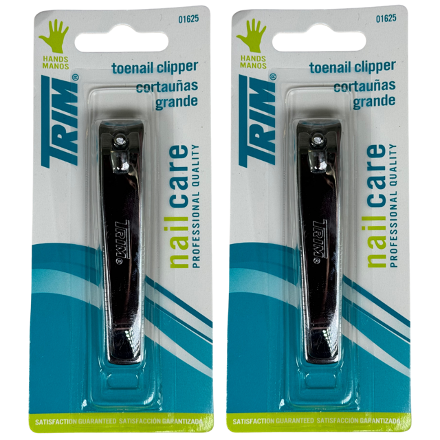 Trim Deluxe Toenail Clipper Professional Quality Nail Care Toe Nail Cutter 2Pack