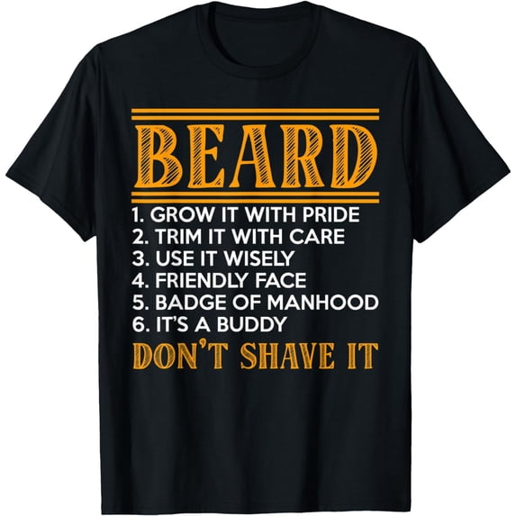 Trim It With Care Don't Shave It Facial Hair Beard T-Shirt