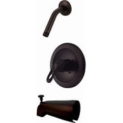 Trim Kit for 1-handle Tub & Shower Valve, Fit Delta Delta 600 Series Washerless-cartridge Shower Valves, Metal Loop Handle, Matte Black Finish -By Plumb USA 34091MB+