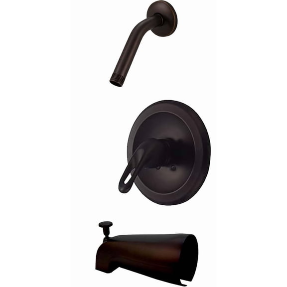 Trim Kit for 1-handle Tub & Shower Valve, Fit Delta Delta 600 Series Washerless-cartridge Shower Valves, Metal Loop Handle, Oil Rubbed Bronze Finish -By Plumb USA 34091BOB+
