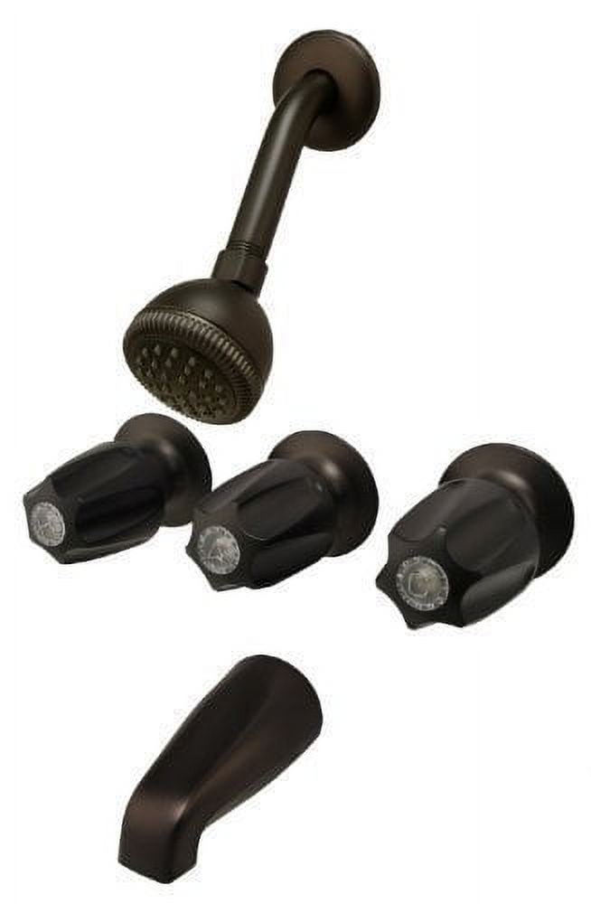 Oil Rubbed Bronze Wall Mounted Shower Trim Kit