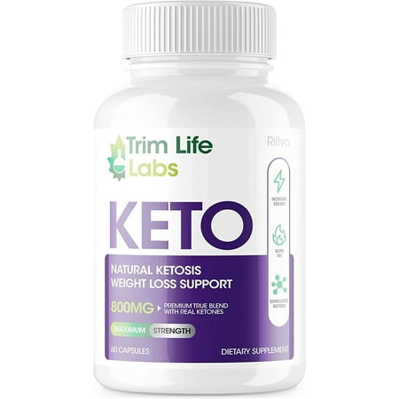 Trim Life Keto Advanced Weight Loss Supplement Ketosis Pills 60 Capsules