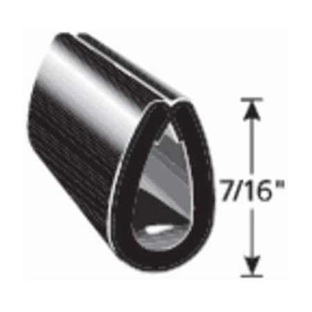 Black Vinyl Edge Guard 100 ft L, 7/16 in H EGB7/16-100