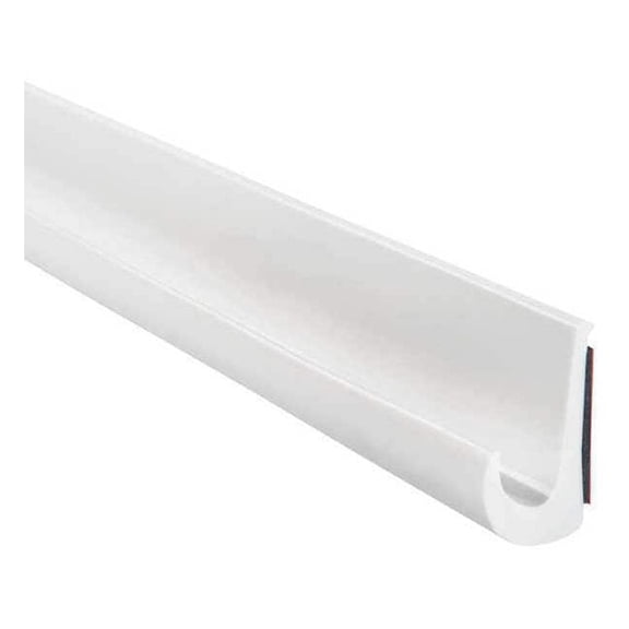Trim-Lok White Polyvinyl Chloride Drip Rail 25 ft L, 7/8 in W, 1/2 in H DRW-25