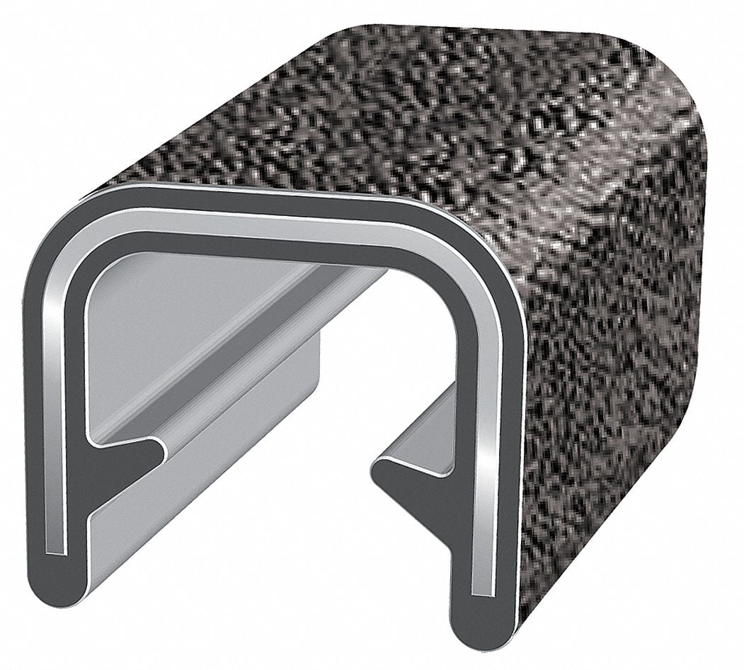 TrimLok Edge Trim,Alum Clip,0.3 In W,100 Ft 150B2X1/8100