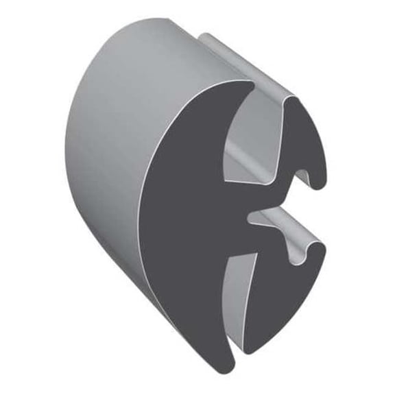 Trim-Lok Locking Gasket, Black, Rubber, 25 ft L LK1179-25