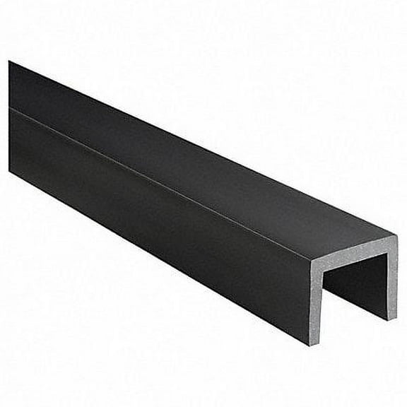 Trim-Lok Rubber Edge Trim,10 ft L,Black,1 in W X2007-10