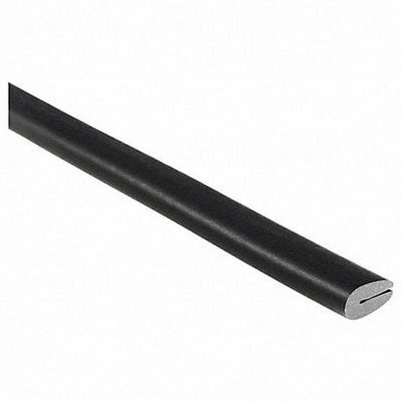 Trim-Lok Rubber Edge Trim,10ft L,Black,3/16in W X1010-10