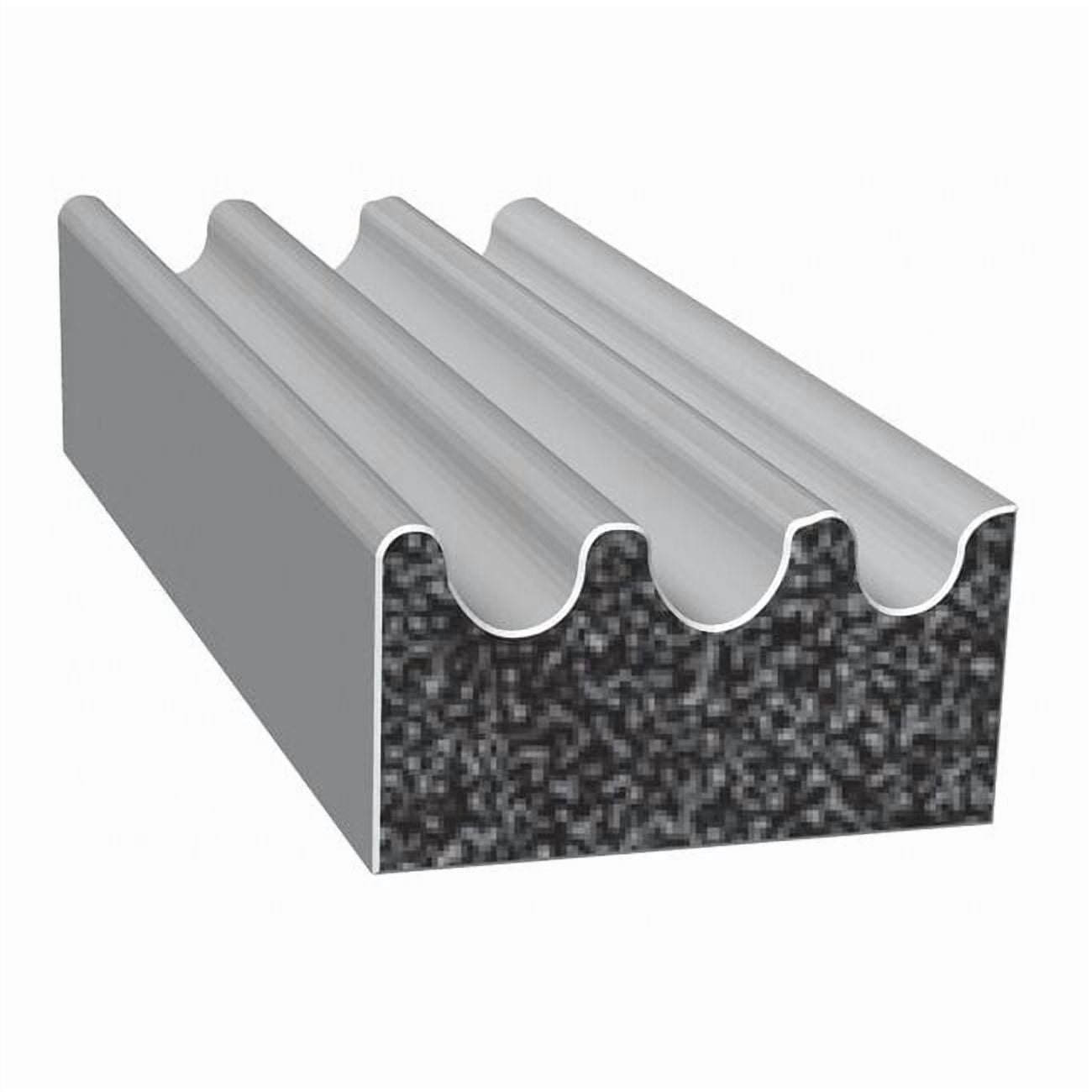 Trim-Lok Ribbed Rubber Seal, 0.63 in W, 25 ft, Weatherproof, Black ...