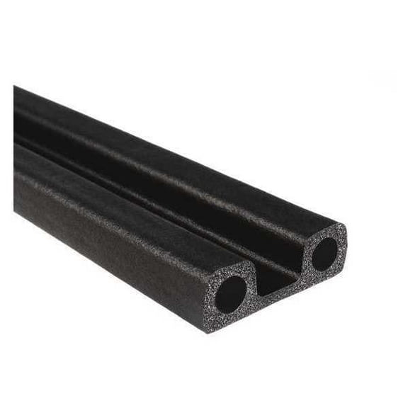 Trim-Lok Weather Seal,EPDM Rubber, Black, 25 ft L X402HT-25