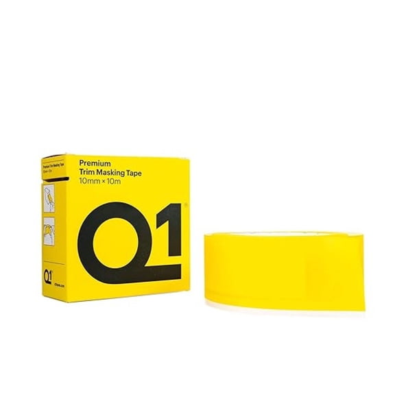 Trim Masking Tape 10mm x 10m - PPM Products Self-Adhesive Automotive Paint Masking Tape - Sun Yellow - For Painting, Detailing, and DIY Projects
