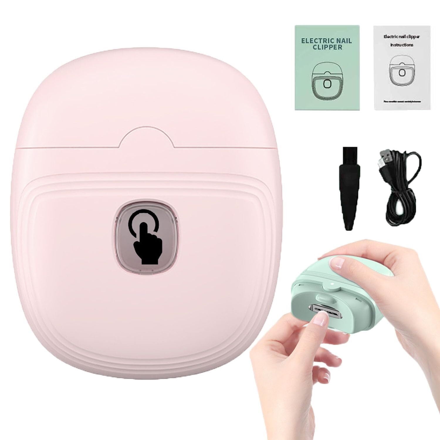 Trim Master Pro Nail Trimmer, Trimmaster Pro Nail Trimmer, Niffties Nail Clippers, Cortador De Uñas Automatico, Rechargeable Finger Nail and Toe Nail Clippers, 2024 New Electric Nail Clippers (White)