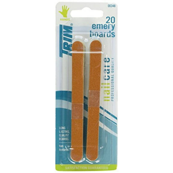 Trim Nail Care Emery Boards, 20 Ct