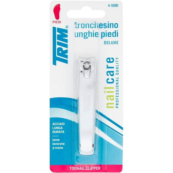 Trim Nail Care Professional Deluxe Toenail Clippers With File, 1 Ea, 3 Pack