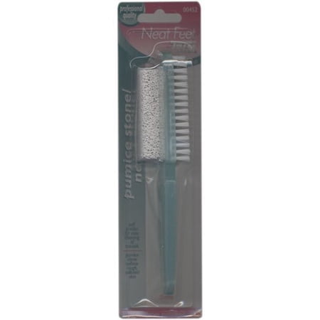 Trim Neat Feet Pedicure Pumice Stone/Nail Brush, 3 Pack