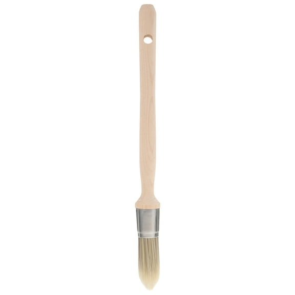 Trim Paint Brush Edge Painting Tool with Wooden Handle Round Trim Brush Corner Paint Brush