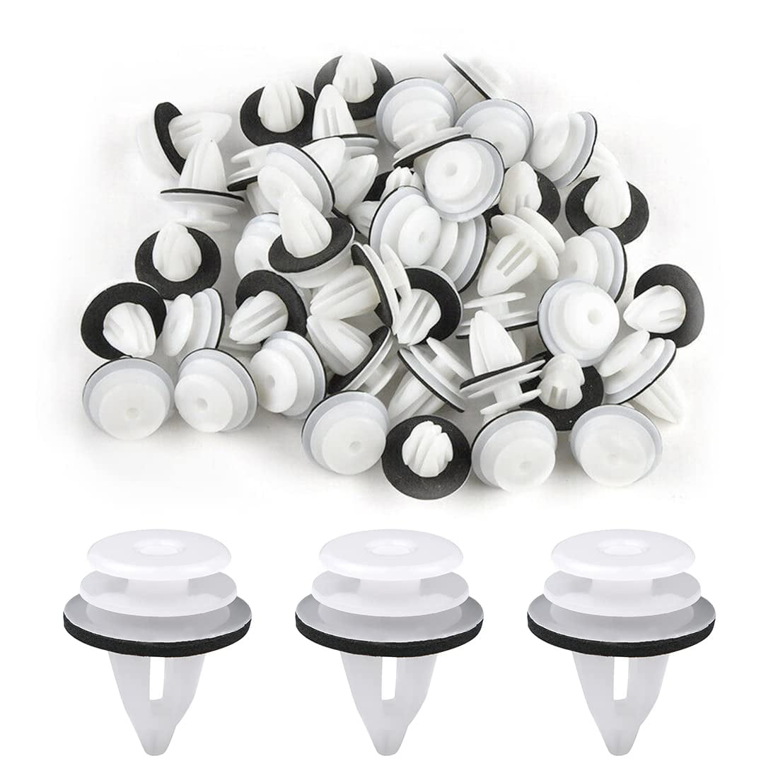 Trim Panel Retainer Rivet, Universal Plastic Clips for Most Cars, Sponge Pad Design Ensures Better Fixation, Lightweight \u0026 Compact Storage, Door Panel Clips for Quick