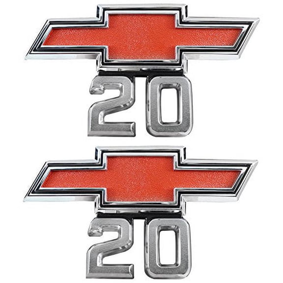 Trim Parts (2) 67-68 Chevrolet Chevy Pickup Bowtie 20 Fender Emblem C/K Suburban