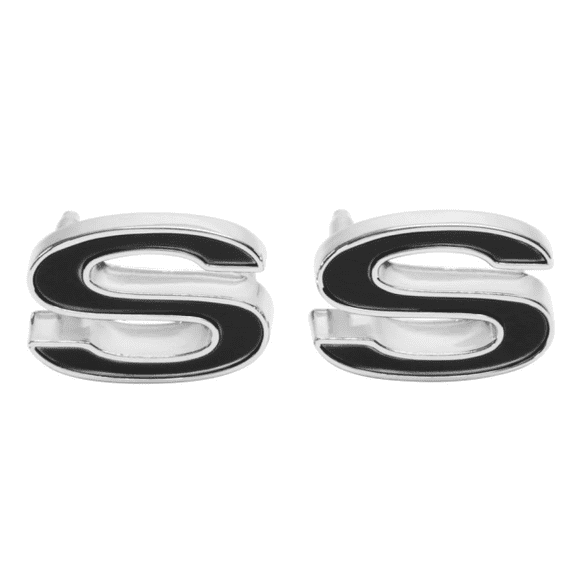 Trim Parts Black Front Fender SS Emblem Set 1969-1972 Chevy Camaro Models