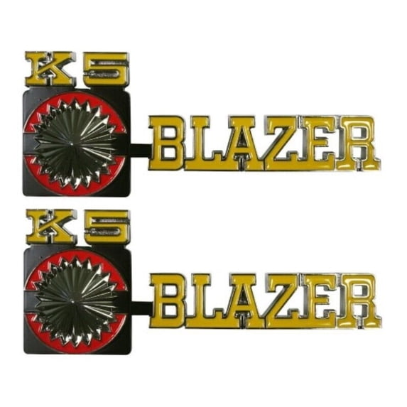 Trim Parts Front Fender K5 Blazer Emblem Set For 1975-1980 Chevy Blazers