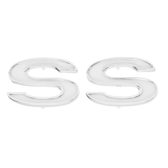 Trim Parts White Front Fender SS Emblem 1969-1972 Chevelle/EL Camino 1969 Impala