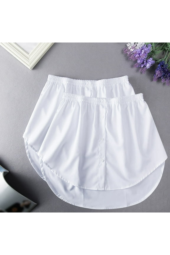 Trim Size Pcs Women's Extender Plus Solid Skirt Elastic 2 Waist Accessory Cargo Skirt Summer Skirts Dance Skirts for Women Bed Skirt Full Scrub Skirt Bed Skirt Pleated Skirt Girls Athletic Skirts