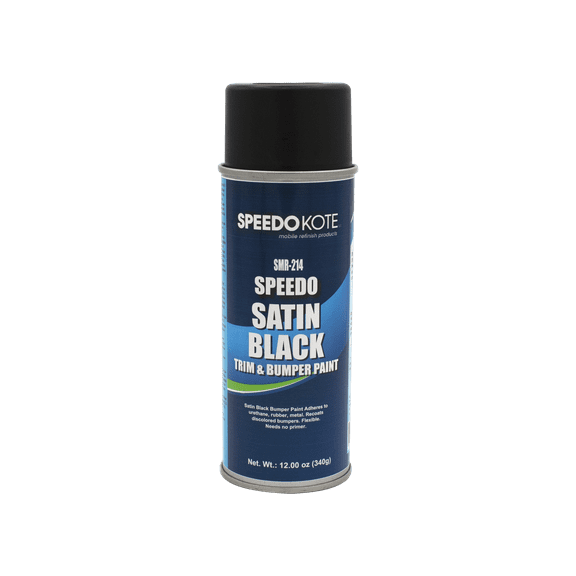 Trim and Bumper Satin Black Paint, Automotive Grade, 12 oz. Aerosol can, SMR-214