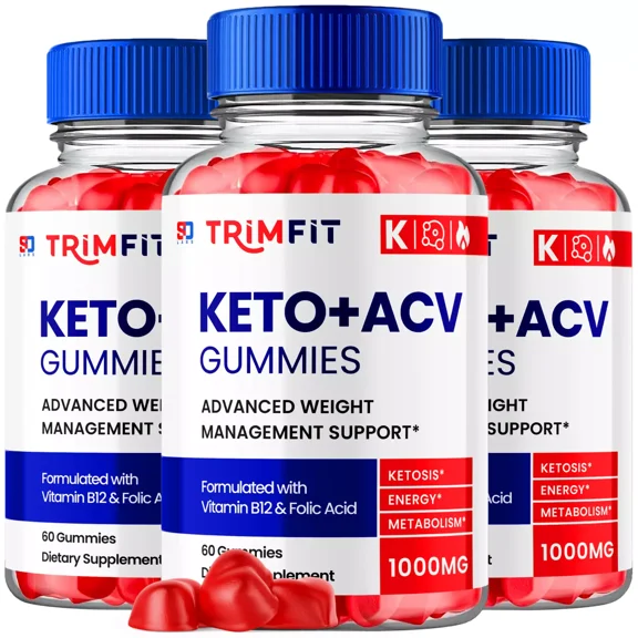 TrimFit Keto ACV Gummies Advanced Weight Management & Energy Boost (3 Pack)