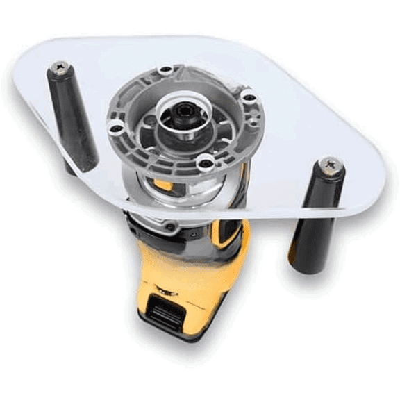 TrimFit Pro Dual Grip Router Base Plate Compatible with DeWalt DWP611 & DCW600B, 6x10 Clear Acrylic Base with Handles, Fits Standard Guide Bushings, Made in USA$$Tools & Hardware Other