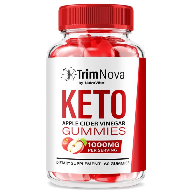 TrimNova Keto ACV Gummies  Apple Cider Vinegar Keto Blend to Support Body Goals, Daily Balance & Wellness | Great-Tasting Trim Nova, Just 2 Easy-to-Chew Gummies a Day (60 Gummies)